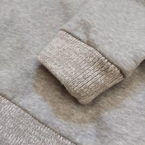 H&M Knit Shawl Collar and Cuffs Fleece Sweater Sweatshirt Grey Mens Sz M - Picture 3 of 5